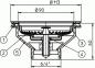 Preview: Ablaufventil (Korbventil) für Ablauföffnungen d 90mm, Anschlussgewinde 6/4" HL14/90